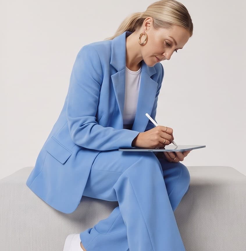 Ghost Sherpa team member reviewing notes on a tablet